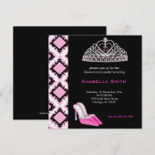 Sweet Quinceanera Einladung (Vorne/Hinten)