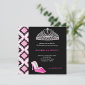 Sweet Quinceanera Einladung (Stehend Vorderseite)