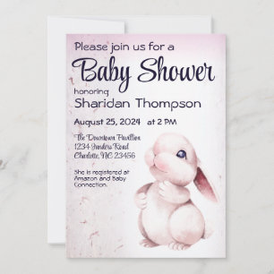 Sweet Rabbit Baby Dusche Einladung