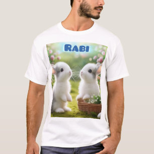 Sweet Rabbit Illustration T - Shirt für Liebhaber 