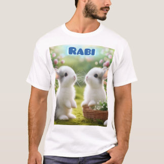 Sweet Rabbit Illustration T - Shirt für Liebhaber