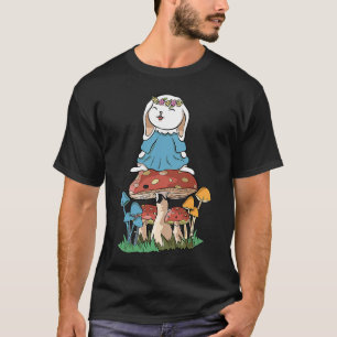 Sweet Rabbit Mushrooms Cotattcore Goblincore Messe T-Shirt
