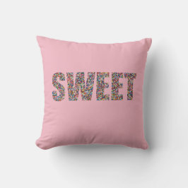 Sweet Rainbow Sprinkles Throw Kissen