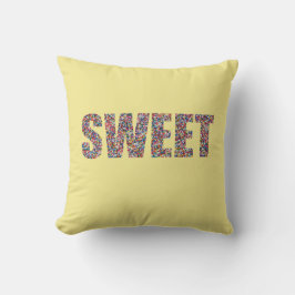 Sweet Rainbow Sprinkles Throw Kissen
