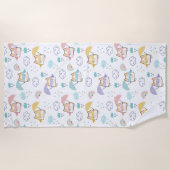 Sweet Rainy Day Pattern Beach Handtuch (Vorderseite)
