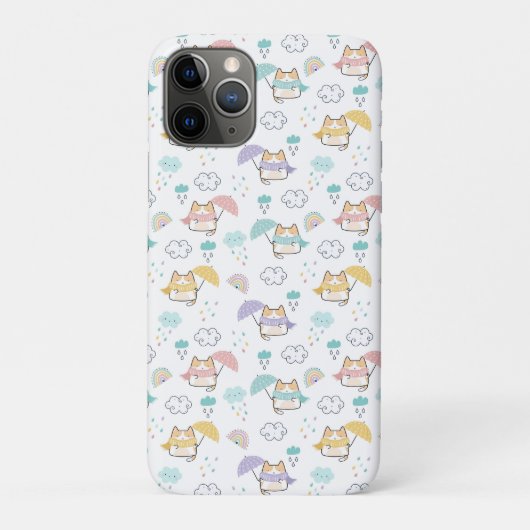 Sweet Rainy Day Pattern Case-Mate iPhone Hülle (Rückseite)