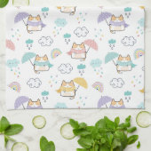 Sweet Rainy Day Pattern Küchentuch (Gefaltet)