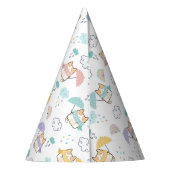 Sweet Rainy Day Pattern Party Hat Partyhütchen (Rückseite)