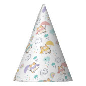 Sweet Rainy Day Pattern Party Hat Partyhütchen (Links)