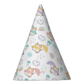 Sweet Rainy Day Pattern Party Hat Partyhütchen (Rechts)