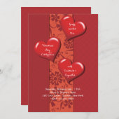 Sweet Rapture Valentine-Tag Einladung (Vorne/Hinten)