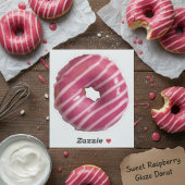 "Sweet Raspberry Glaze Donut" Vinyl Sticker