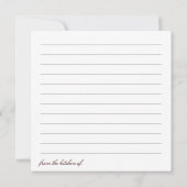 Sweet Recipe Trading Card Collection (Rückseite)