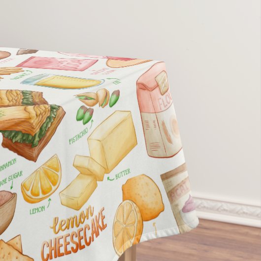 Sweet Recipes Tabletten Tischdecke (Beispiel)