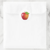 Sweet Red Apple Runder Aufkleber (Tasche)