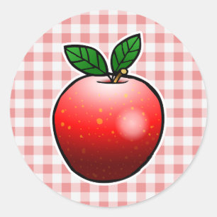 Sweet Red Apple Runder Aufkleber
