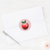 Sweet Red Apple Runder Aufkleber (Umschlag)