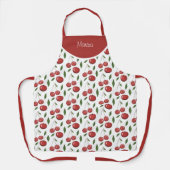 Sweet Red Cherries Aquarellbilder Schürze (Vorderseite)