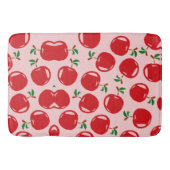 Sweet Red Cherry Muster Badematte (Vorderseite)