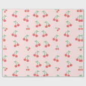Sweet Red Cherry Muster Geschenkpapier (Flach)