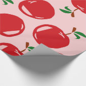 Sweet Red Cherry Muster Geschenkpapier (Ecke)
