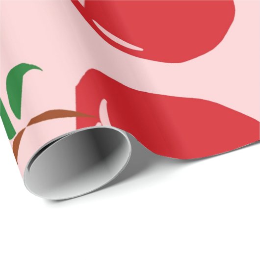 Sweet Red Cherry Muster Geschenkpapier (Rolleneckpunkt)
