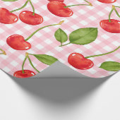 Sweet Red Cherry Muster Geschenkpapier (Ecke)