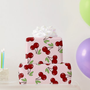 Sweet Red Cherry Muster Geschenkpapier