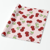 Sweet Red Cherry Muster Geschenkpapier (Ungerollt)