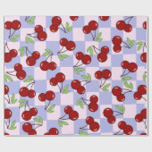 Sweet Red Cherry Muster Geschenkpapier (Flach)