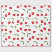 Sweet Red Cherry Muster Geschenkpapier (Flach)