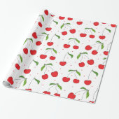 Sweet Red Cherry Muster Geschenkpapier (Ungerollt)
