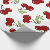 Sweet Red Cherry Muster Geschenkpapier (Ecke)