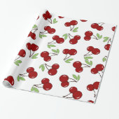 Sweet Red Cherry Muster Geschenkpapier (Ungerollt)