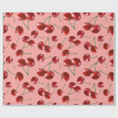 Sweet Red Cherry Muster Geschenkpapier (Flach)