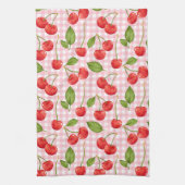 Sweet Red Cherry Muster Geschirrtuch (Vertikal)