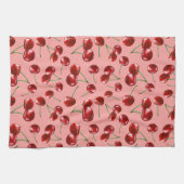 Sweet Red Cherry Muster Geschirrtuch (Horizontal)