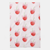 Sweet Red Cherry Muster Geschirrtuch (Vertikal)