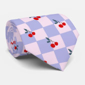 Sweet Red Cherry Muster Krawatte (Gerollt)