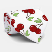 Sweet Red Cherry Muster Krawatte (Gerollt)