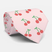 Sweet Red Cherry Muster Krawatte (Gerollt)