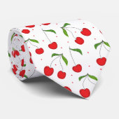 Sweet Red Cherry Muster Krawatte (Gerollt)