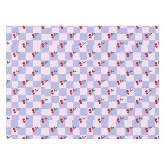 Sweet Red Cherry Muster Tischdecke (Vorderseite (Horizontal))