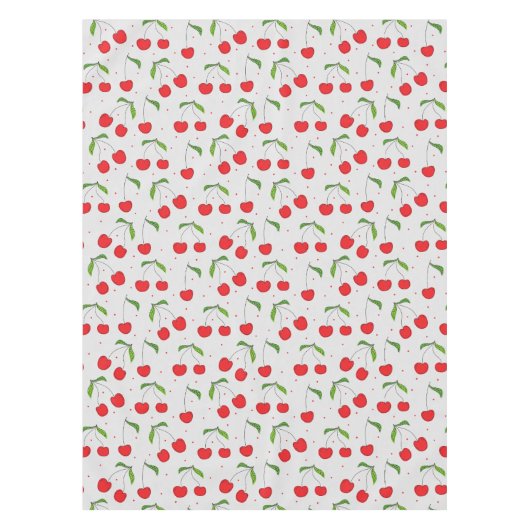 Sweet Red Cherry Muster Tischdecke (Vorderseite)