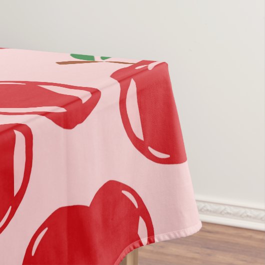 Sweet Red Cherry Muster Tischdecke (Beispiel)