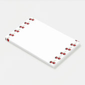 Sweet Red Cherry Sticky Notes Post-it Klebezettel (angewinkelt)