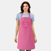 Sweet Red Hearts Apron for Him Personalized I Love Schürze (Getragen)