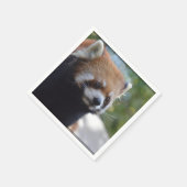 Sweet Red Panda Bear Serviette (Ecke)