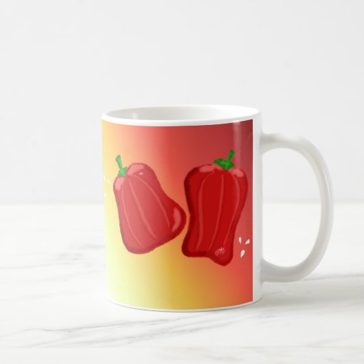 Sweet Red Paprikaschoten Kaffeetasse (Rechts)