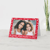 Sweet Red Scattered Hearts Foto Frame Valentine's